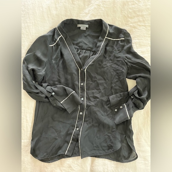 Vince black silk blouse - Picture 2 of 4